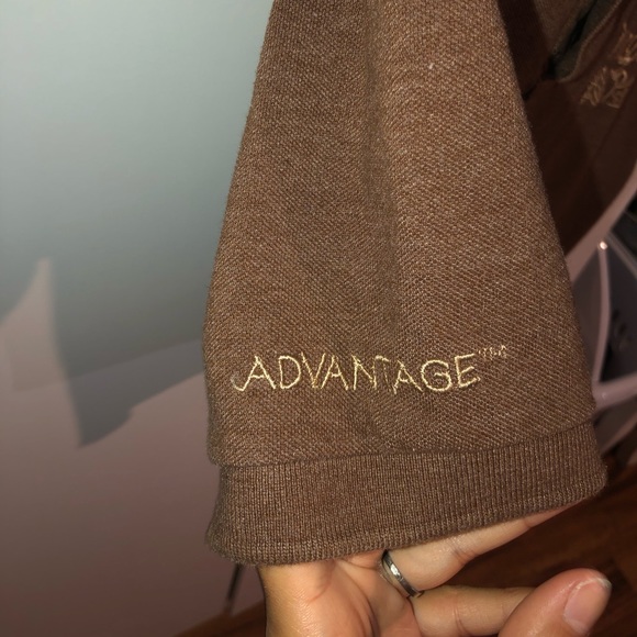 Brown Cropped Collared Raw Hem Top - Picture 5 of 9